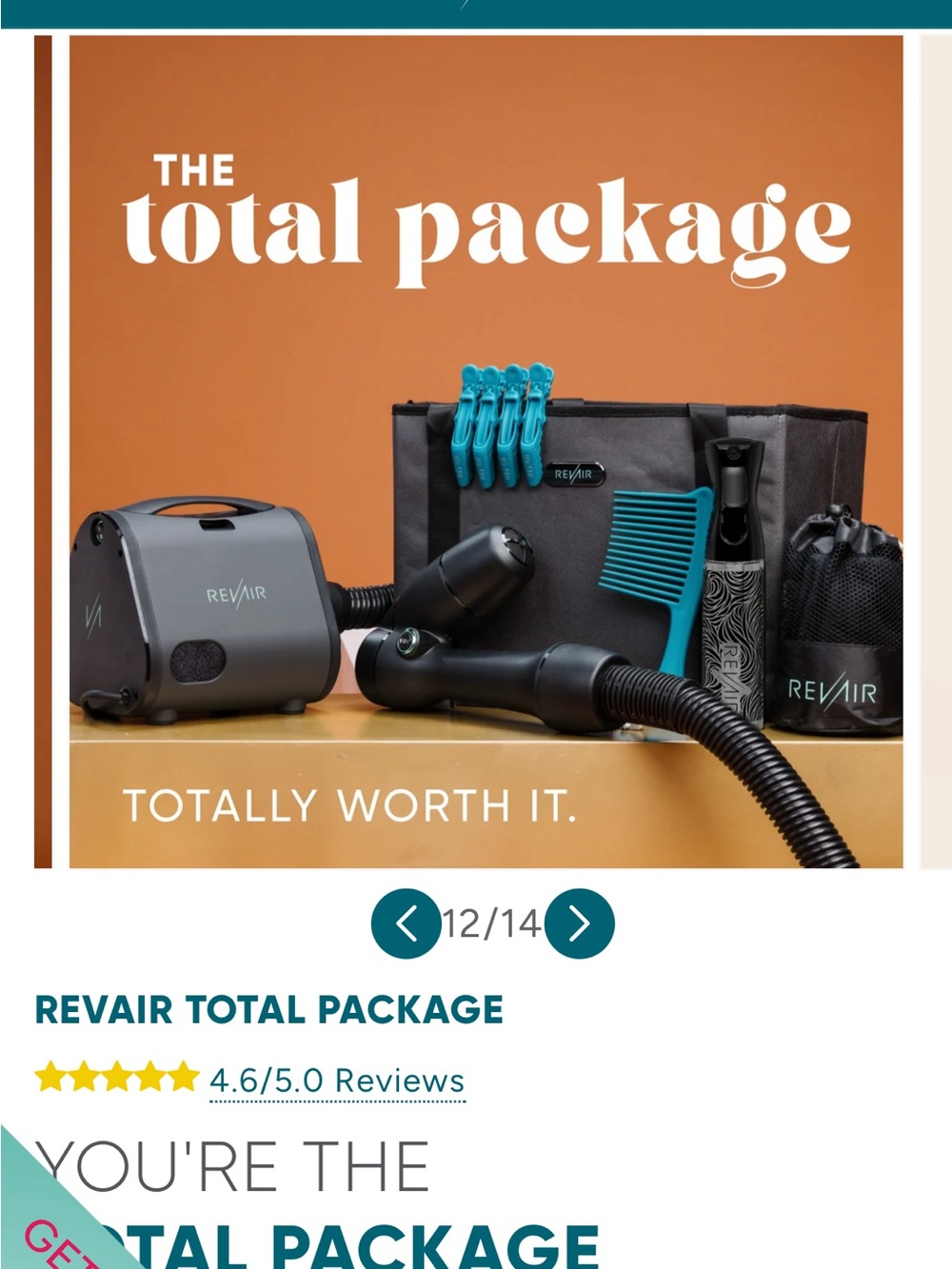 RevAir Total Package Hair Styling Set — Black Gray...picture from website.